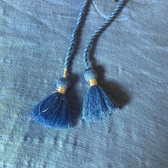 J jill light blue knit hoodie with drawstring. - Picture 6 of 7